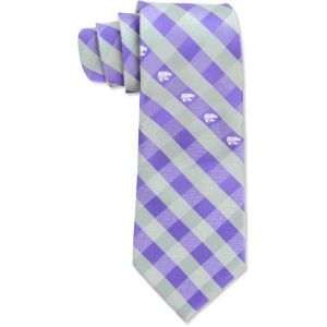 Kansas State Wildcats Eagles Wings Polyester Checked Tie