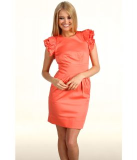 Jessica Simpson Flutter Sleeve Dress Womens Dress (Pink)