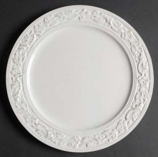 Pfaltzgraff Country Cupboard Dinner Plate, Fine China Dinnerware   All White,Emb