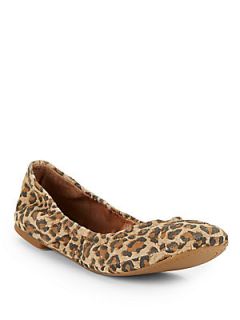 Elysia Leather Ballet Flats   Leopard