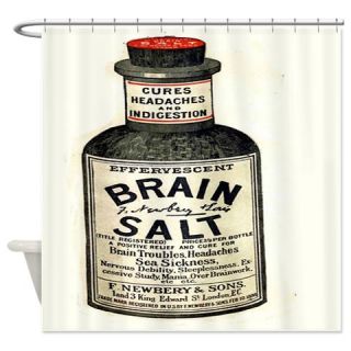 CafePress Funny Vintage Brain Salt Shower Curtain Free Shipping! Use code FREECART at Checkout!