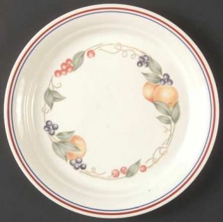 Corning Abundance Salad Plate, Fine China Dinnerware   Cornerstone,Fruits,Blue&M