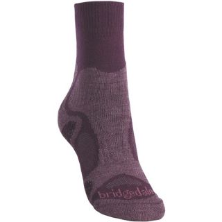 Bridgedale X Hale Trailblaze Socks   Merino Wool  Crew (For Women)   PLUM (S )