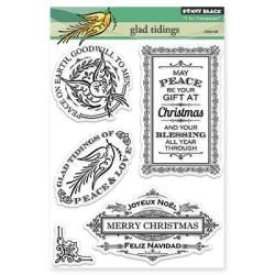 Penny Black Clear Stamps 5 X7.5 Sheet : Glad Tidings