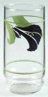 Corning Black Orchid 14 Oz Glassware Tumbler, Fine China Dinnerware   Corelle, B
