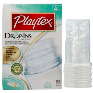 Playtex 4 ounce Drop ins Liners (case Of 100)