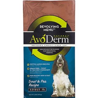 AvoDerm Natural Revolving Menu Trout and Pea Recipe Adult Dog Food, 4 lbs.