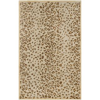 Martha Stewart Kalahari Horizon Sand Beige Wool/ Viscose Rug (5 X 8)