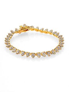 Eddie Borgo Pave Crystal Mini Cone Bracelet/Goldtone   Gold