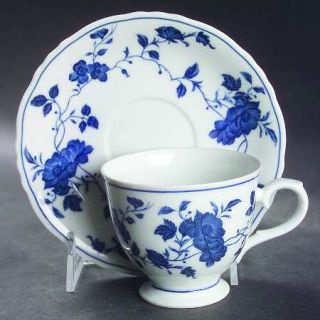 Fine China of Japan Royal Meissen Footed Cup & Saucer Set, Fine China Dinnerware
